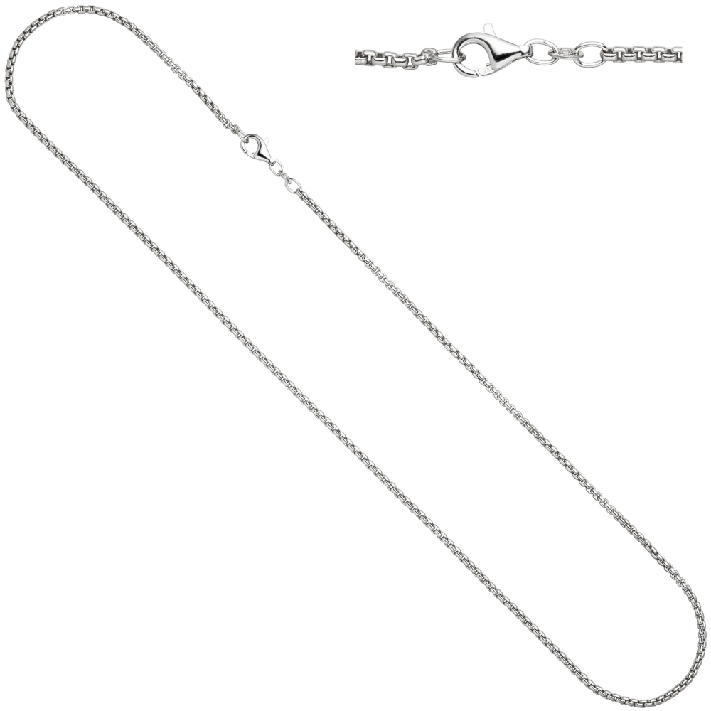 Venezianerkette 925 Sterling Silber 1,6 mm 45 cm Halskette Kette Karabiner