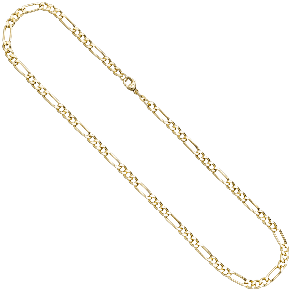 Figarokette 333 Gelbgold 2,8 mm 42 cm Gold Kette Halskette Goldkette Karabiner