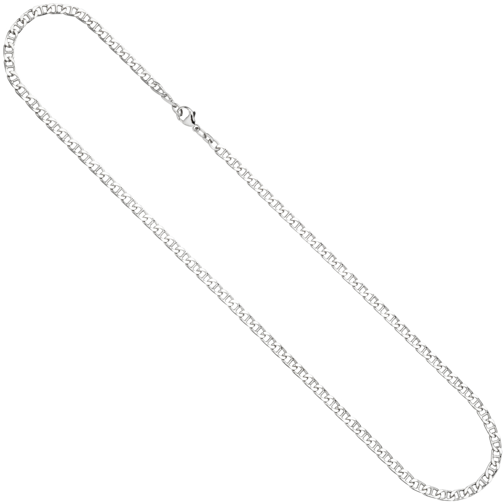 Halskette Kette 925 Sterling Silber rhodiniert 60 cm Silberkette Karabiner