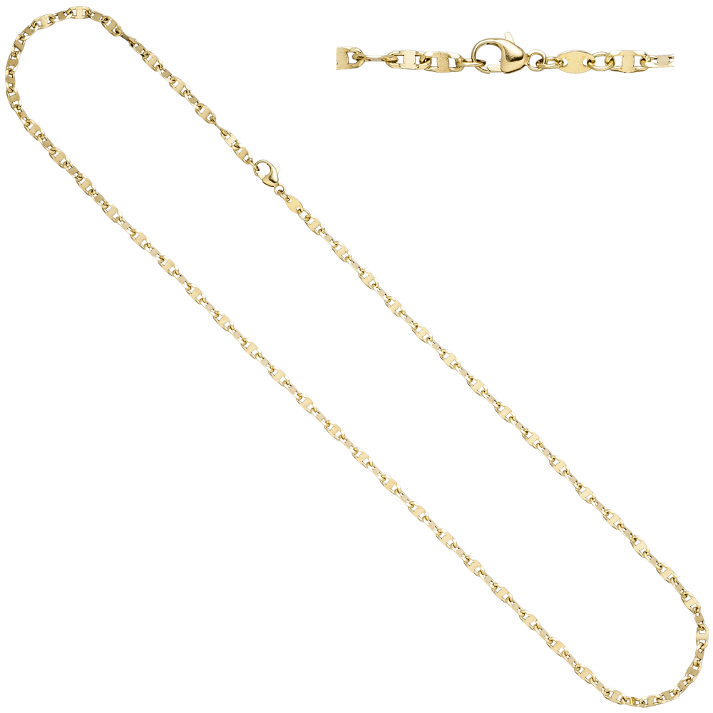 Halskette Kette 585 Gelbgold 45 cm Goldkette Karabiner