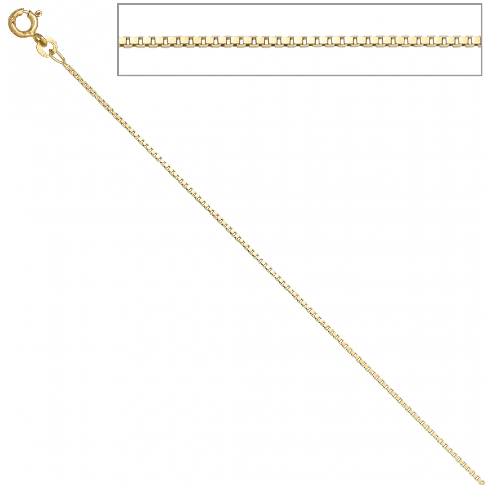 Venezianerkette 333 Gelbgold 1,0 mm 40 cm Gold Kette Halskette Goldkette