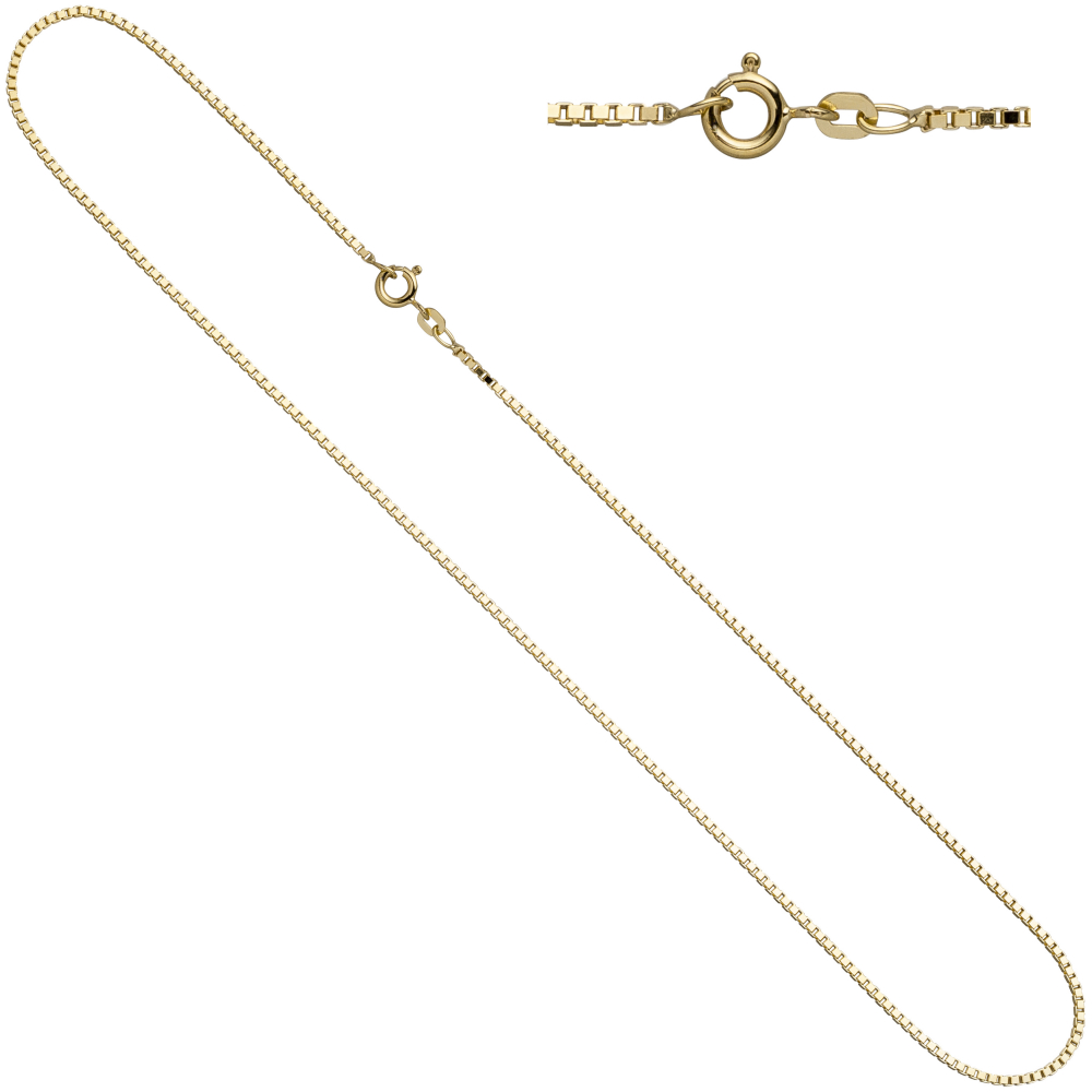 Venezianerkette 333 Gelbgold 1,0 mm 50 cm Gold Kette Halskette Goldkette