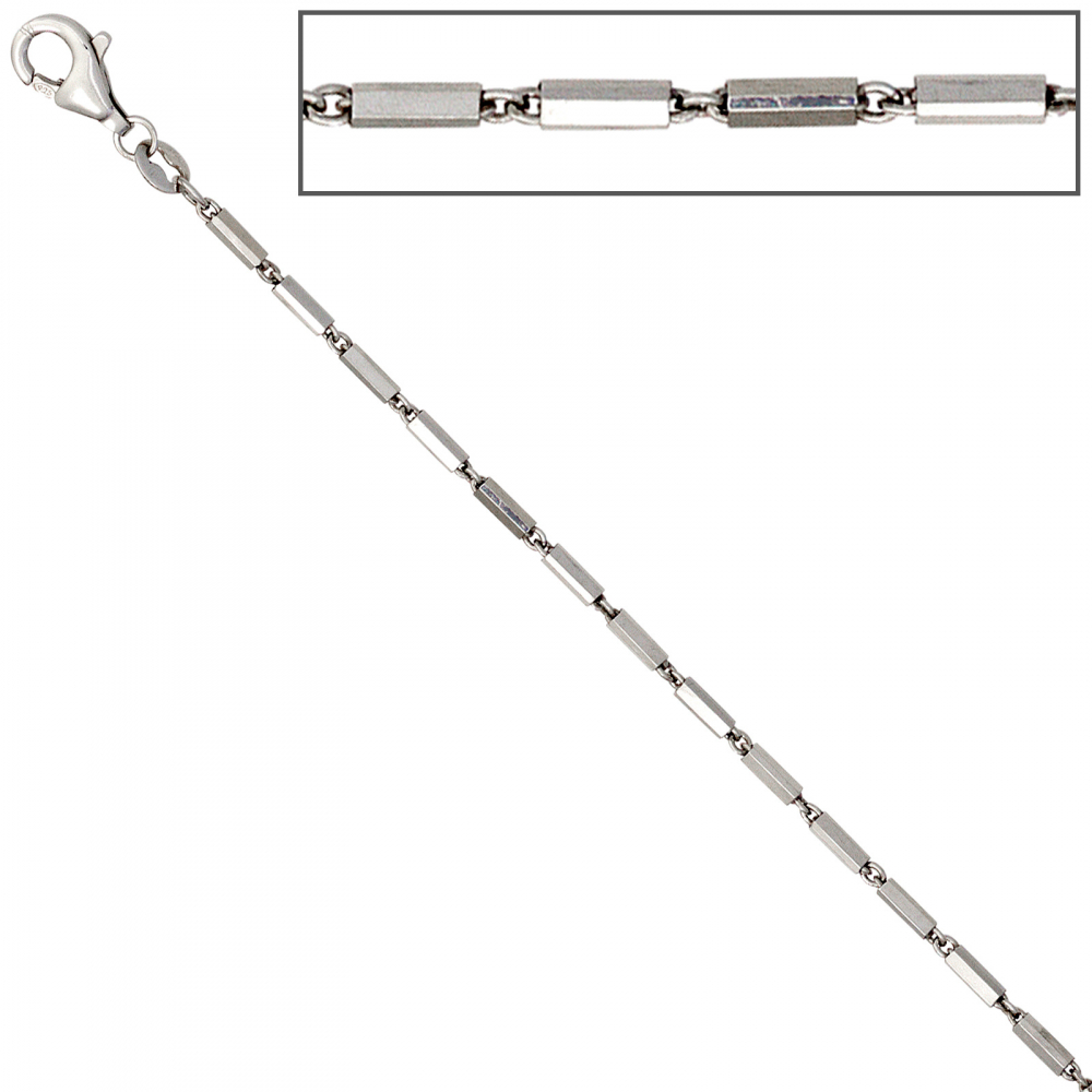 Gliederkette 925 Silber 1,4 mm 50 cm Halskette Kette Silberkette Karabiner