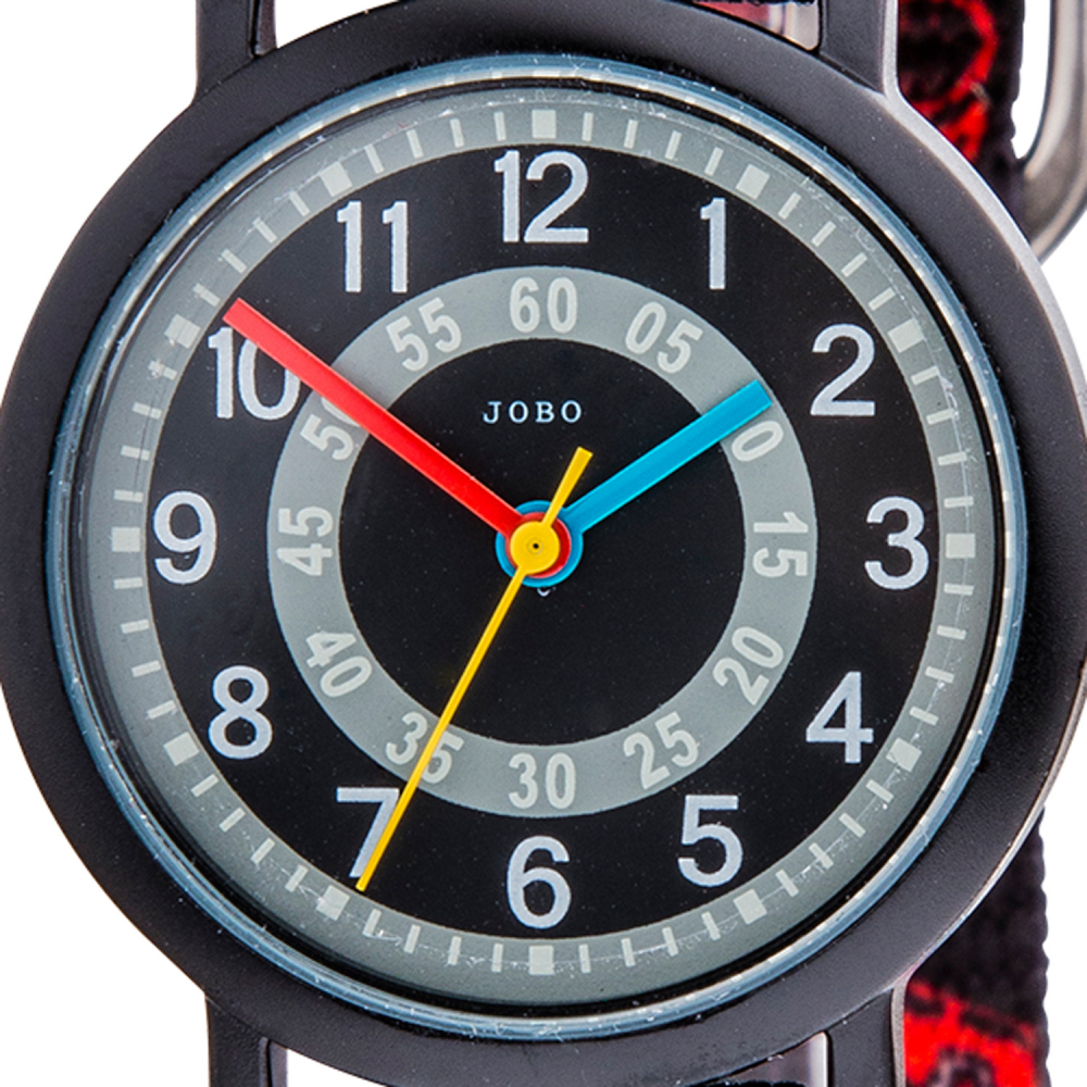 JOBO Kinder Armbanduhr Totenkopf Pirat Quarz Analog Aluminium Kinderuhr