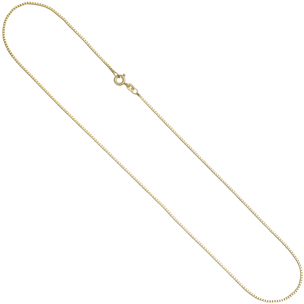 Venezianerkette 925 Sterling Silber gold vergoldet 0,9 mm 42 cm Kette Halskette