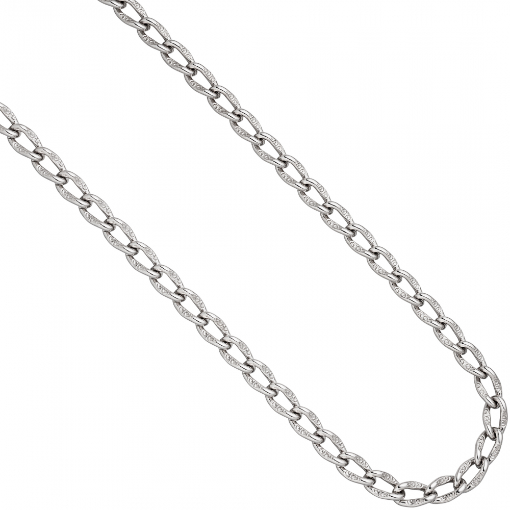 Lang-Panzerkette 925 Sterling Silber 7,3 mm 45 cm Kette Halskette Silberkette