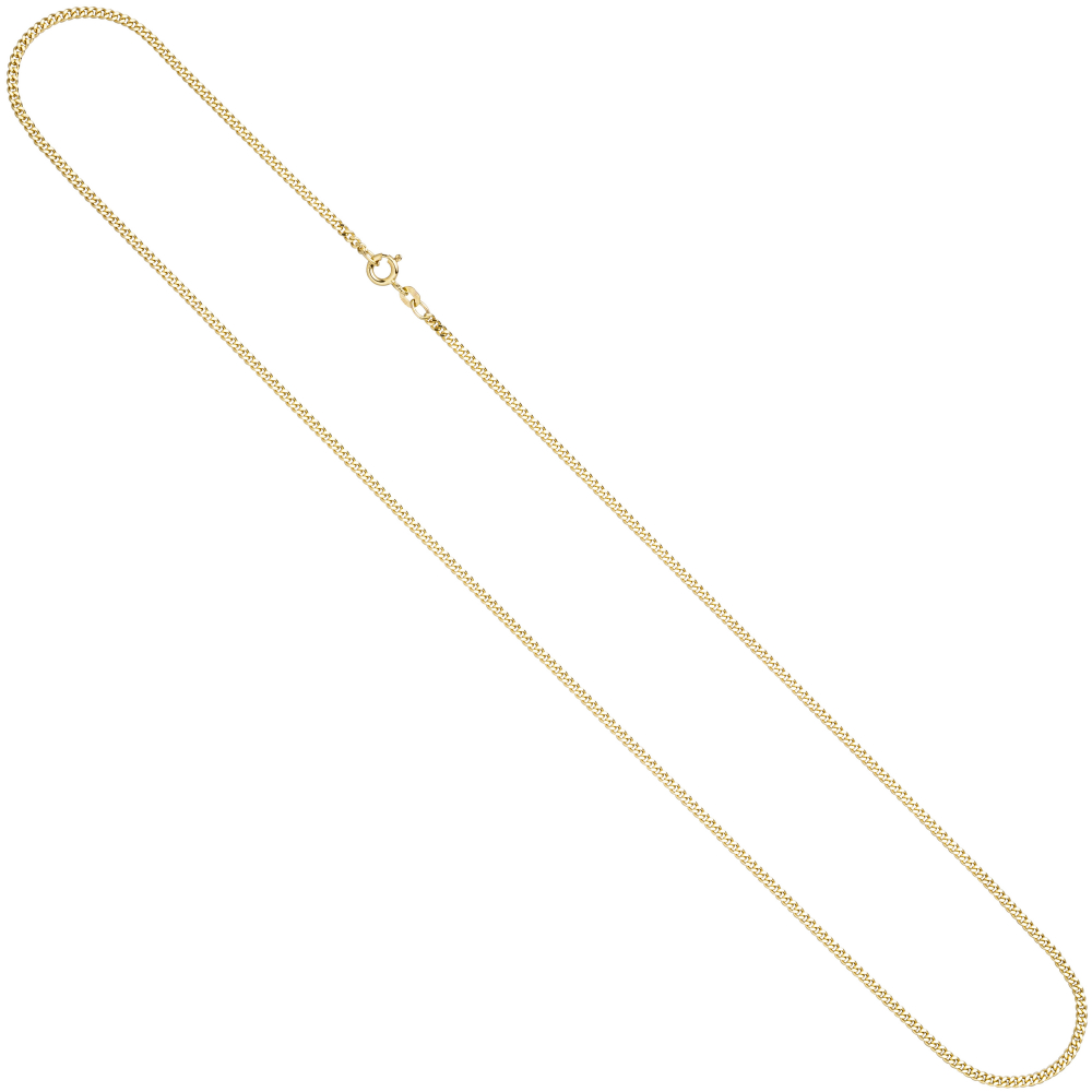 Panzerkette 585 Gelbgold 2,1 mm 55 cm Gold Kette Halskette Goldkette Federring