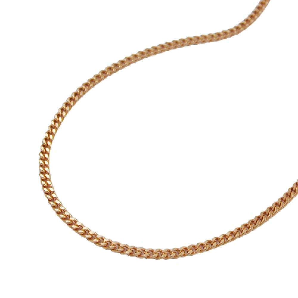 Kette Panzerkette 1mm 14Kt Rotgold 50cm