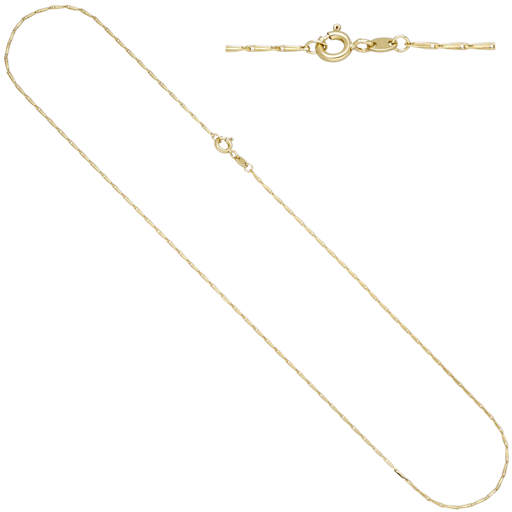 Haferkornkette 585 Gold Gelbgold 1,2 mm 50 cm Kette Halskette Goldkette