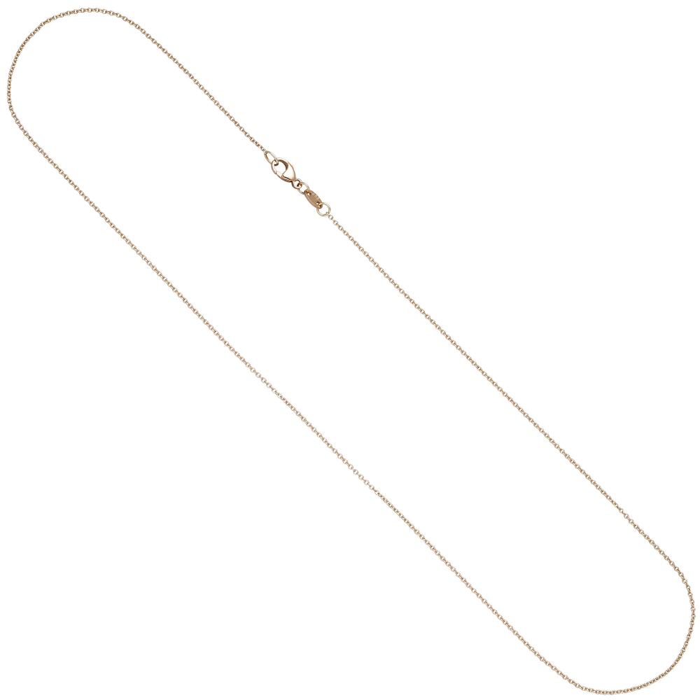 Ankerkette rund 585 Gold Rotgold 1,0 mm 40 cm Kette Halskette Rotgoldkette