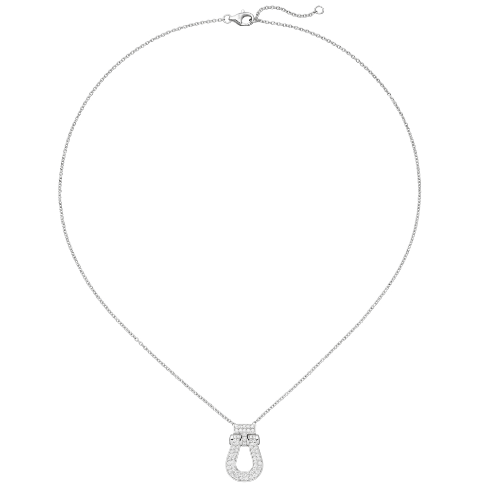 Collier 925 Sterling Silber 64 Zirkonia 45 cm Silberkette Karabiner