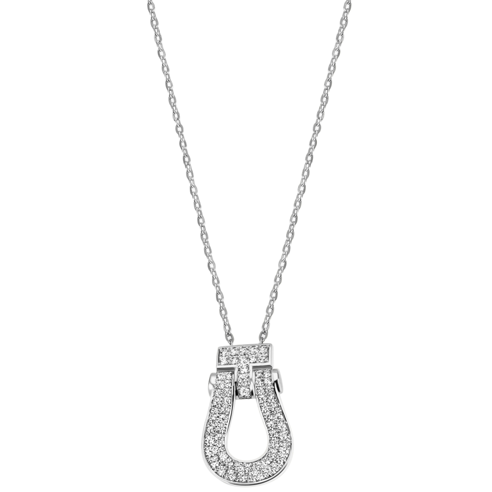 Collier 925 Sterling Silber 64 Zirkonia 45 cm Silberkette Karabiner