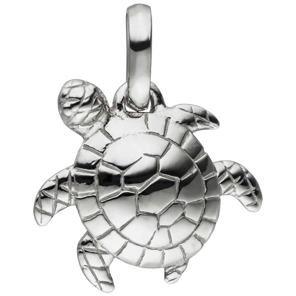 Anhänger Schildkröte 925 Sterling Silber Silberanhänger