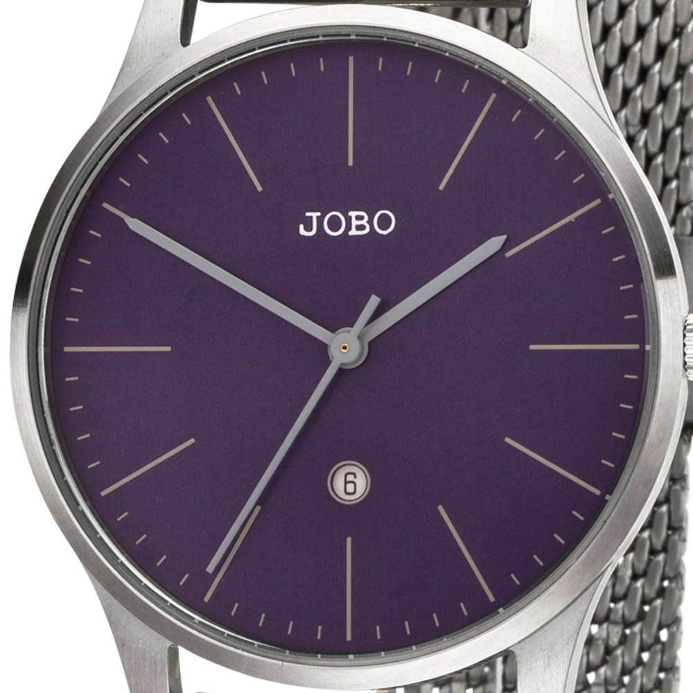 JOBO Damen Armbanduhr Quarz Analog Edelstahl Datum Damenuhr