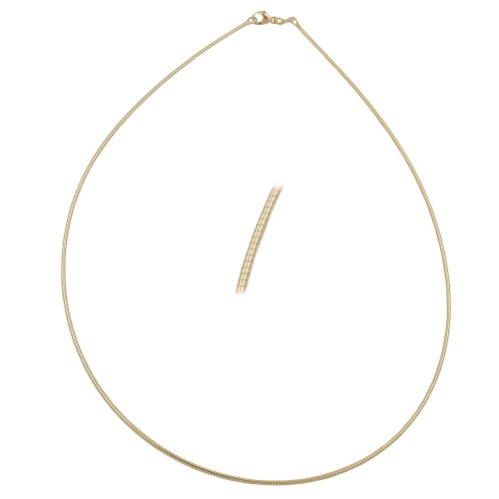 Kette 0,8mm Rundkette 9Kt GOLD 45cm