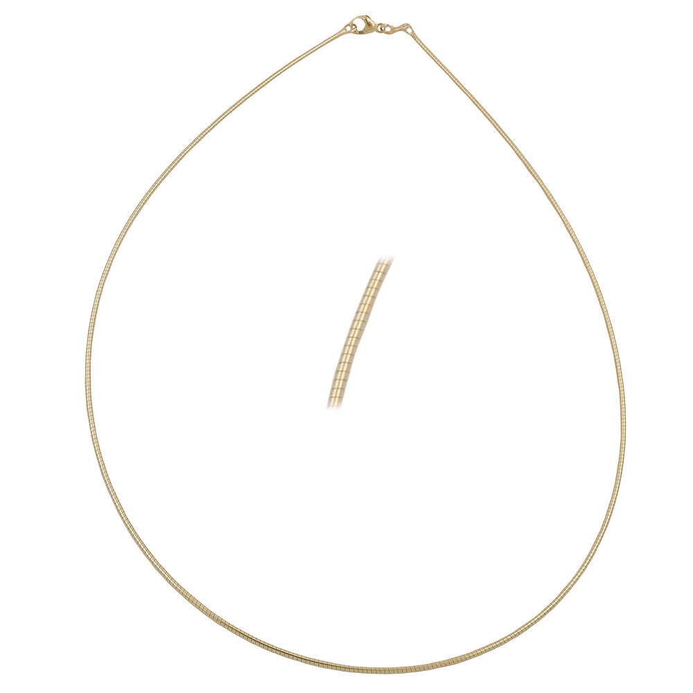 Kette 0,8mm Rundkette 9Kt GOLD 45cm