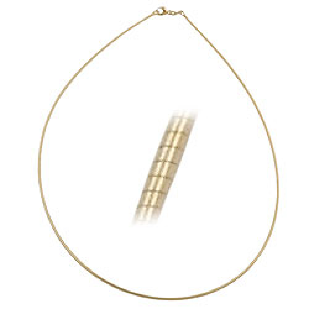 Kette 0,8mm Rundkette 9Kt GOLD 45cm