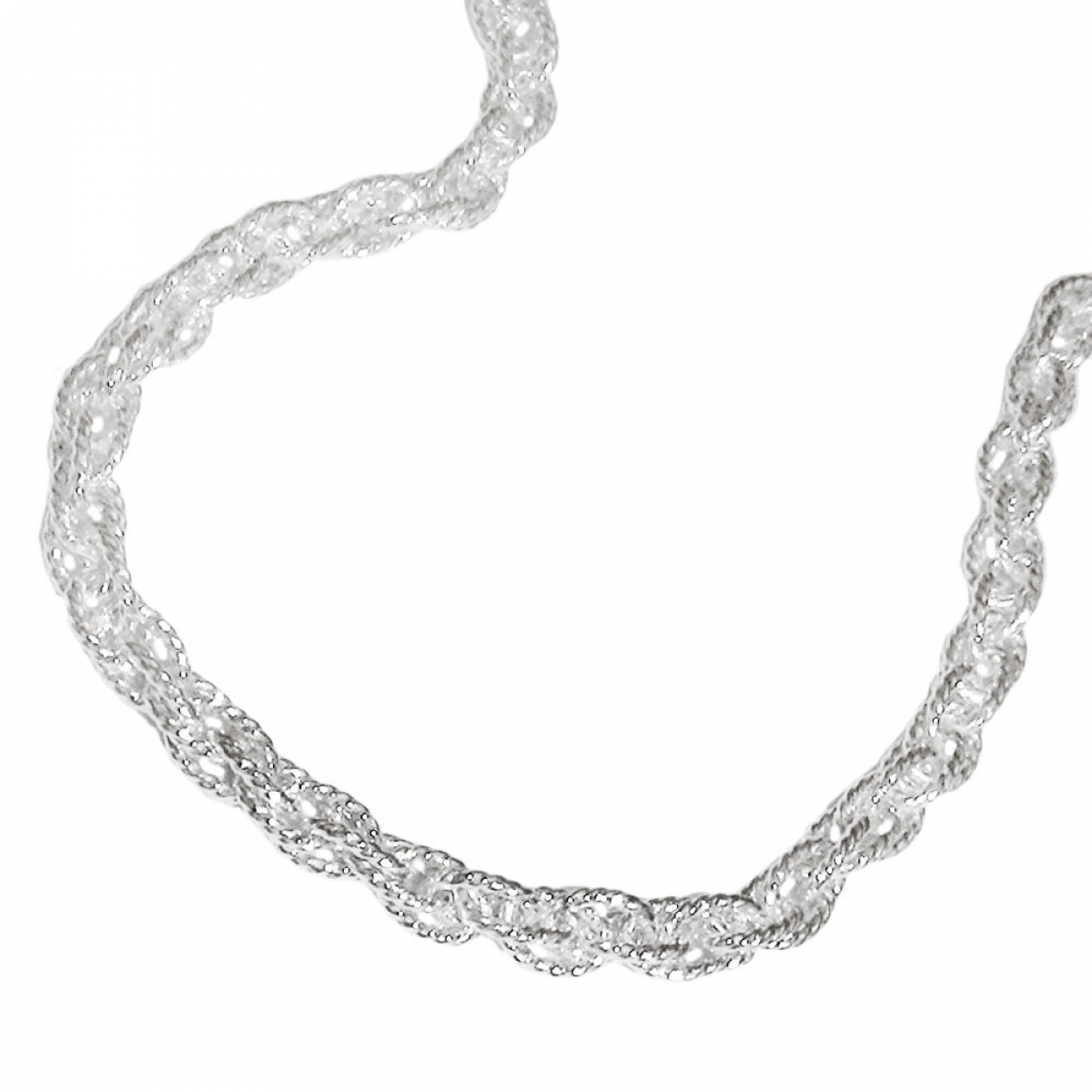 Kette 3mm Doppelankerkette Silber 925 42cm