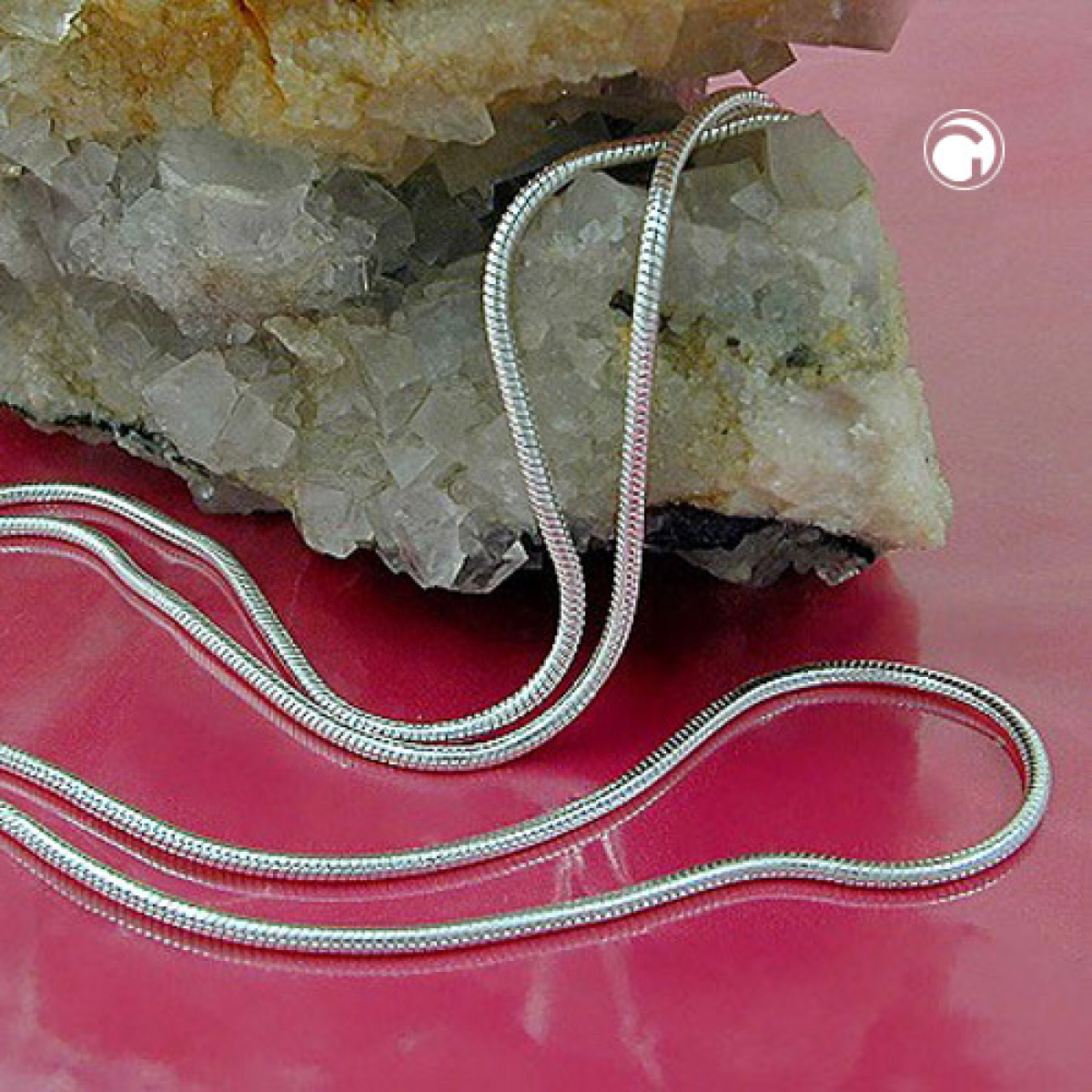 Kette 1,3mm runde Schlangekette Silber 925 36cm