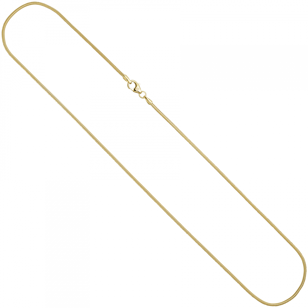 Schlangenkette 333 Gelbgold 1,4 mm 40 cm Gold Kette Halskette Goldkette