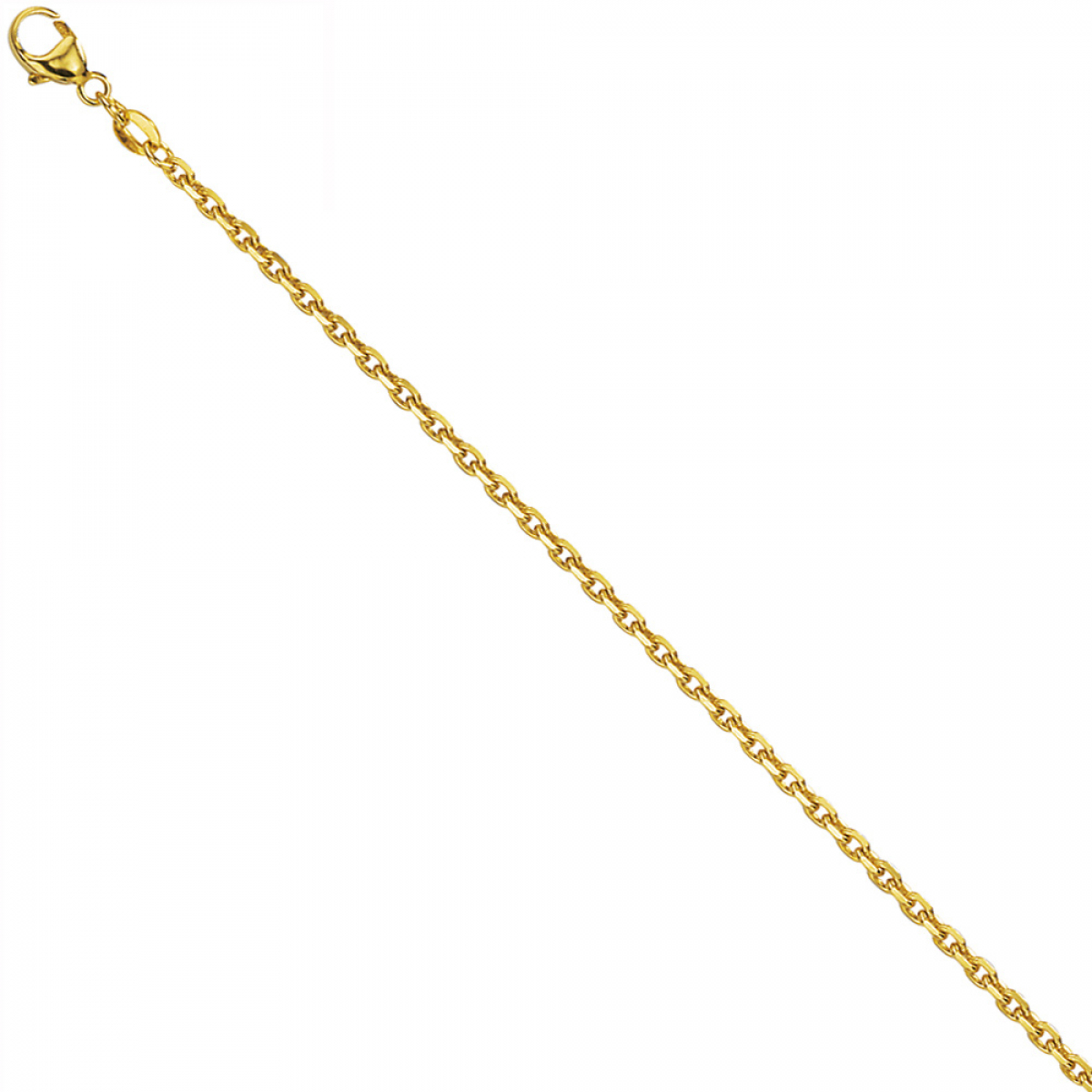 Ankerkette 585 Gelbgold diamantiert 1,6 mm 40 cm Gold Kette Halskette Goldkette