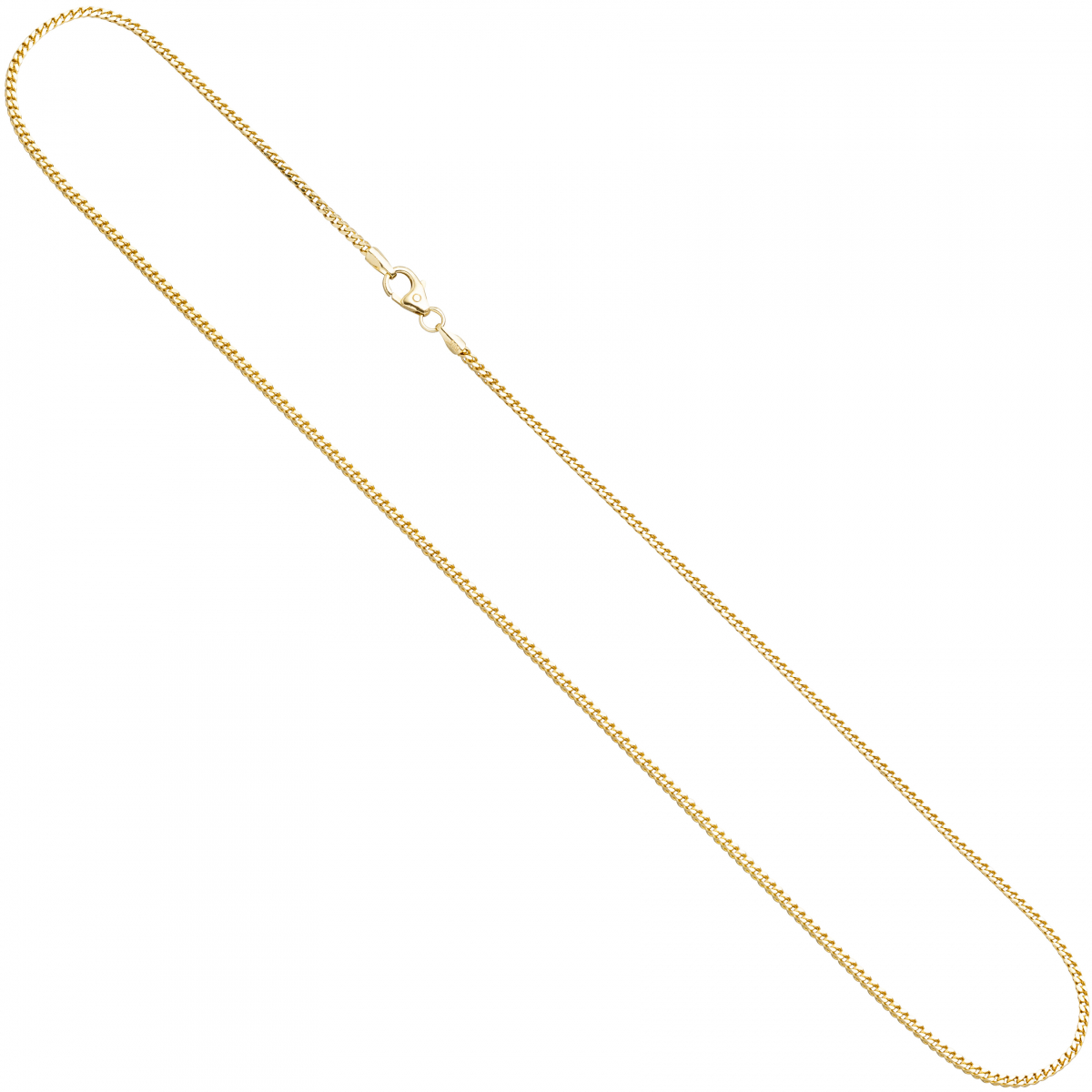 Bingokette 585 Gelbgold 1,2 mm 38 cm Gold Kette Halskette Goldkette Karabiner