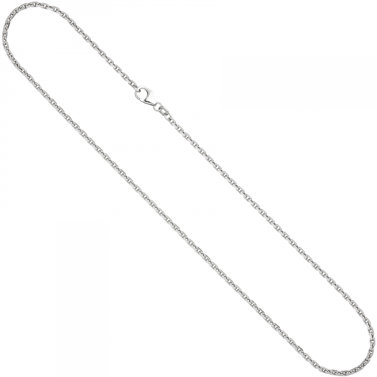 Ankerkette 925 Silber 2 mm 45 cm Halskette Kette Silberkette Karabiner