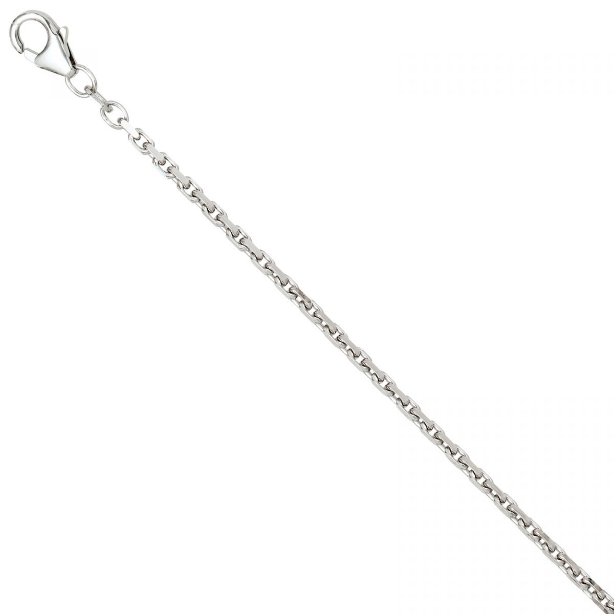 Ankerkette 925 Silber 2 mm 45 cm Halskette Kette Silberkette Karabiner