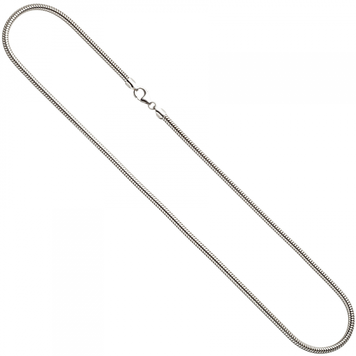 Schlangenkette 925 Silber 3,1 mm 45 cm Halskette Kette Silberkette Karabiner