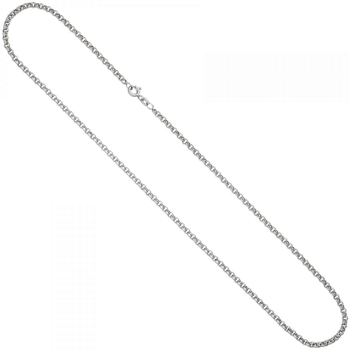 Erbskette 925 Sterling Silber 2,5 mm 50 cm Halskette Kette Silberkette Federring