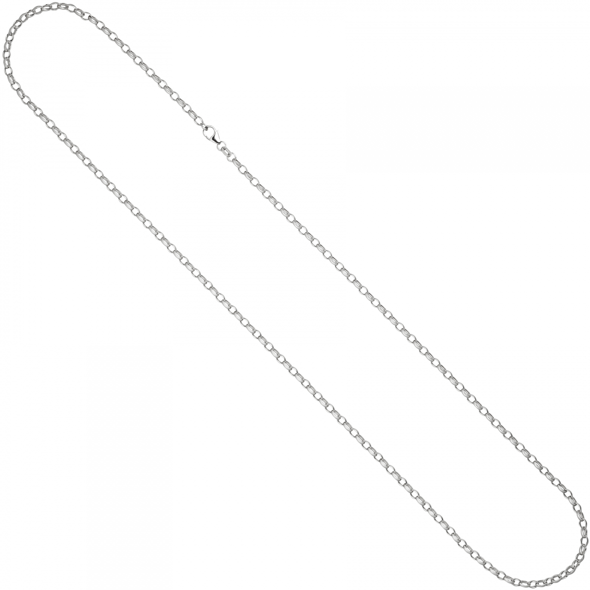 Ankerkette 925 Silber 3,0 mm 60 cm Halskette Kette Silberkette Karabiner