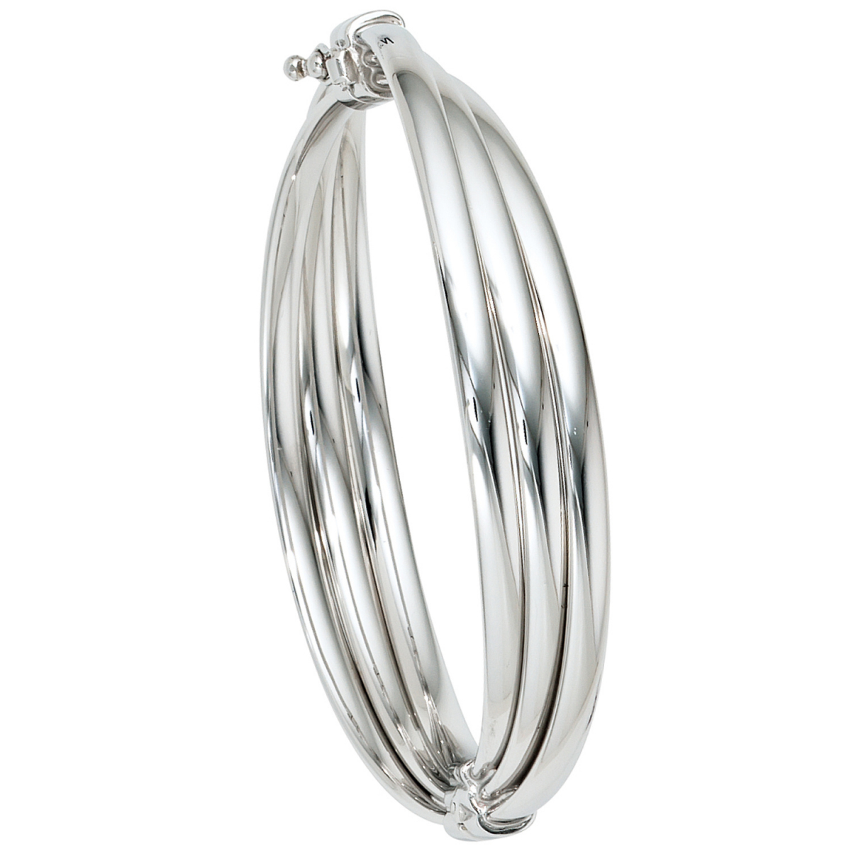 Armreif Armband oval 925 Sterling Silber Silberarmreif Klappverschluss