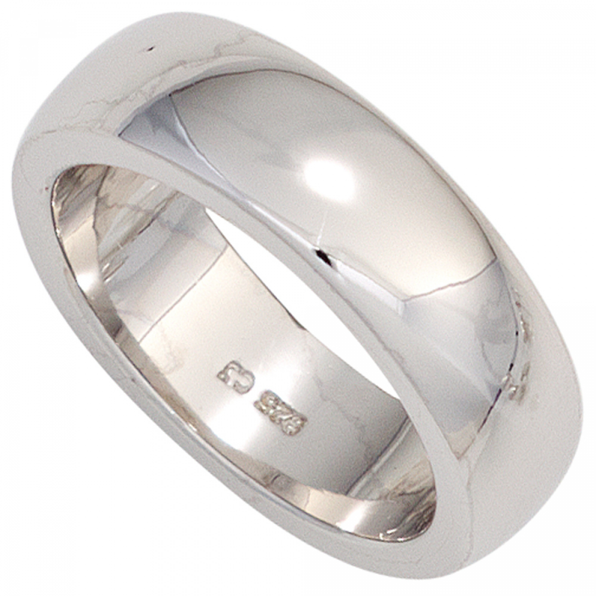 Damen Ring 925 Sterling Silber rhodiniert Silberring - 58mm