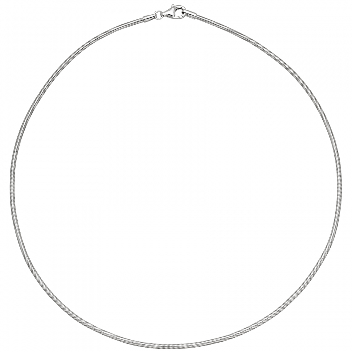 Halsreif 925 Sterling Silber 2 mm 42 cm Kette Halskette Silberhalsreif