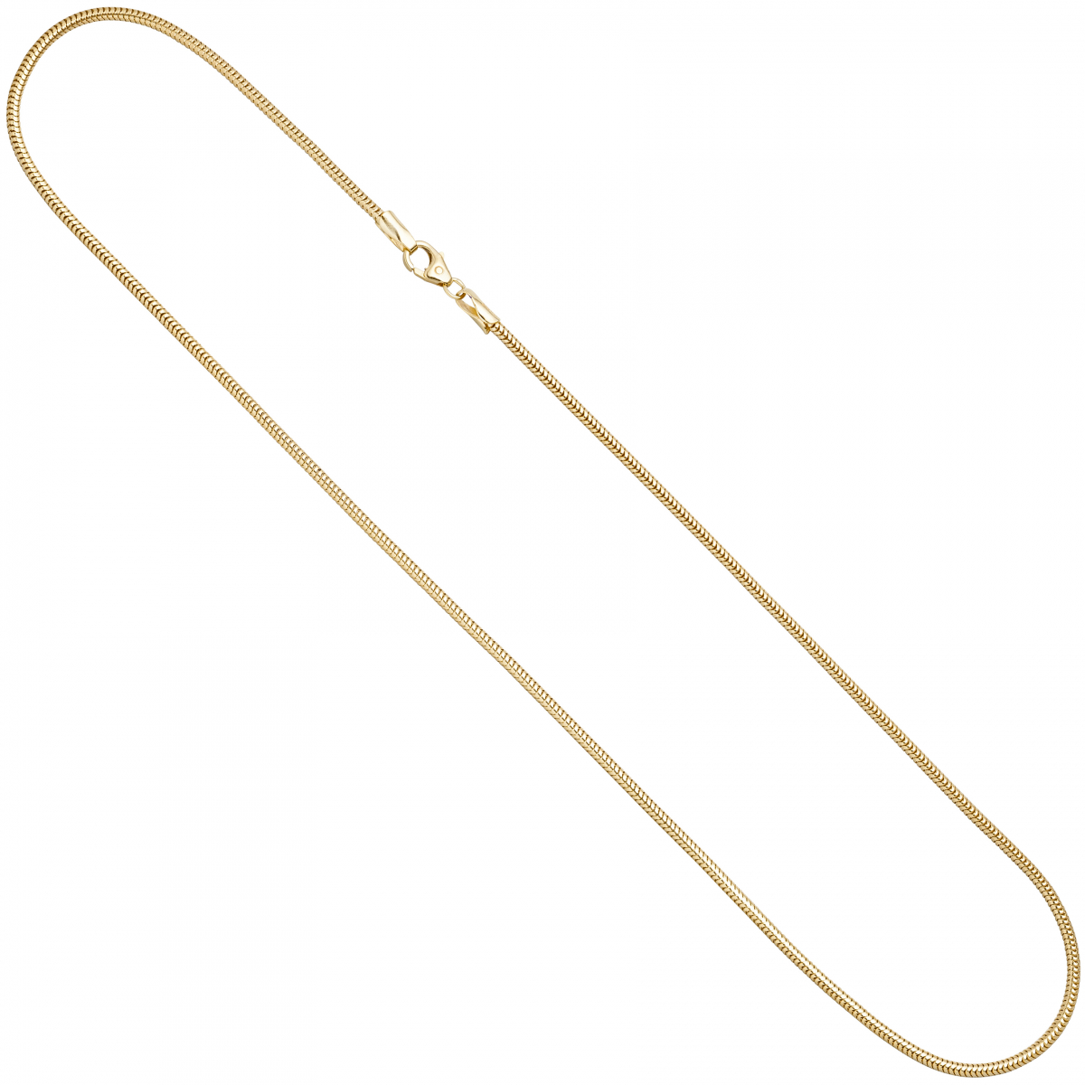 Schlangenkette aus 333 Gelbgold 1,9 mm 50 cm Gold Kette Halskette Goldkette