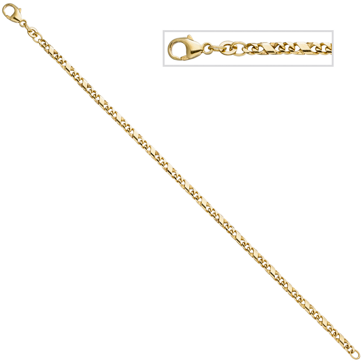 Armband 333 Gold Gelbgold 18,5 cm Goldarmband