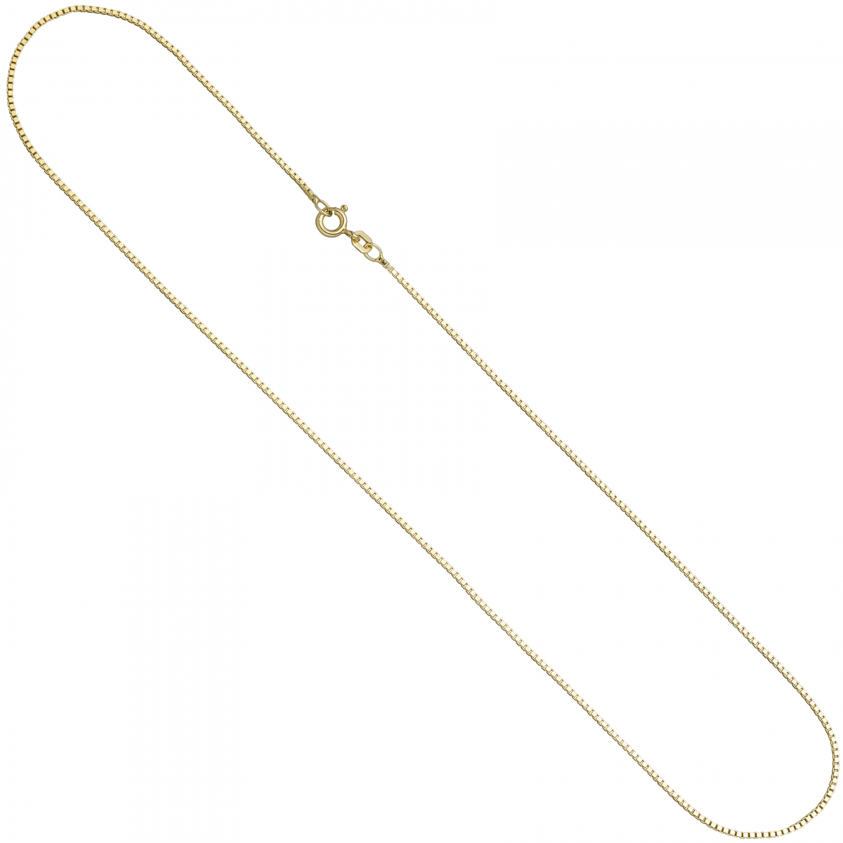 Venezianerkette 925 Sterling Silber gold vergoldet 0,9 mm 42 cm Kette Halskette