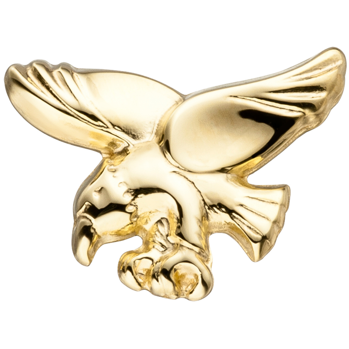 Einzelohrstecker Adler 585 Gold Gelbgold Einzelohrring