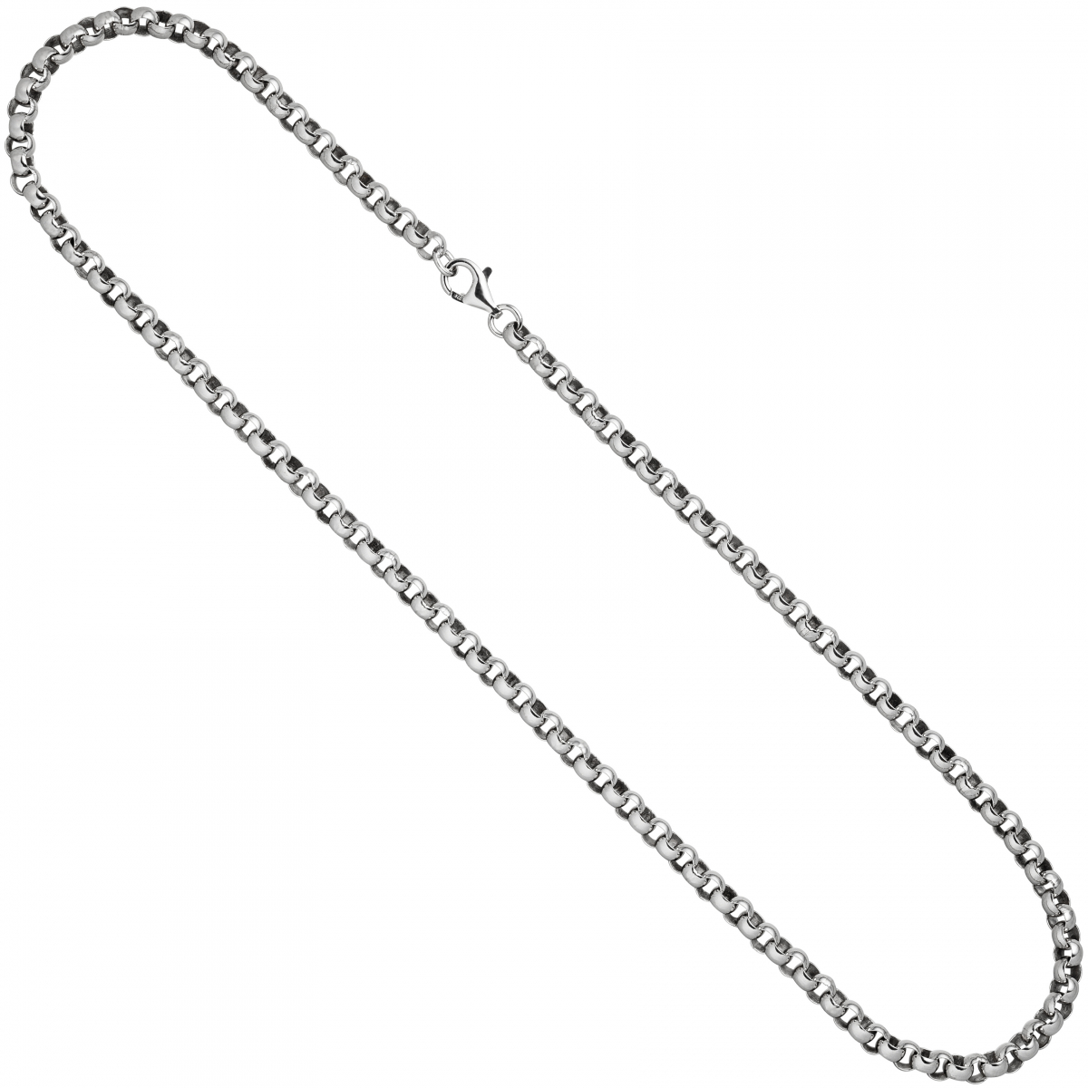 Erbskette 925 Sterling Silber 4,5 mm 50 cm Kette Halskette Silberkette Karabiner