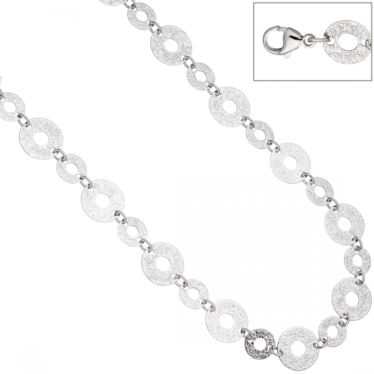 Collier Halskette 925 Sterling Silber 60 cm Kette Silberkette