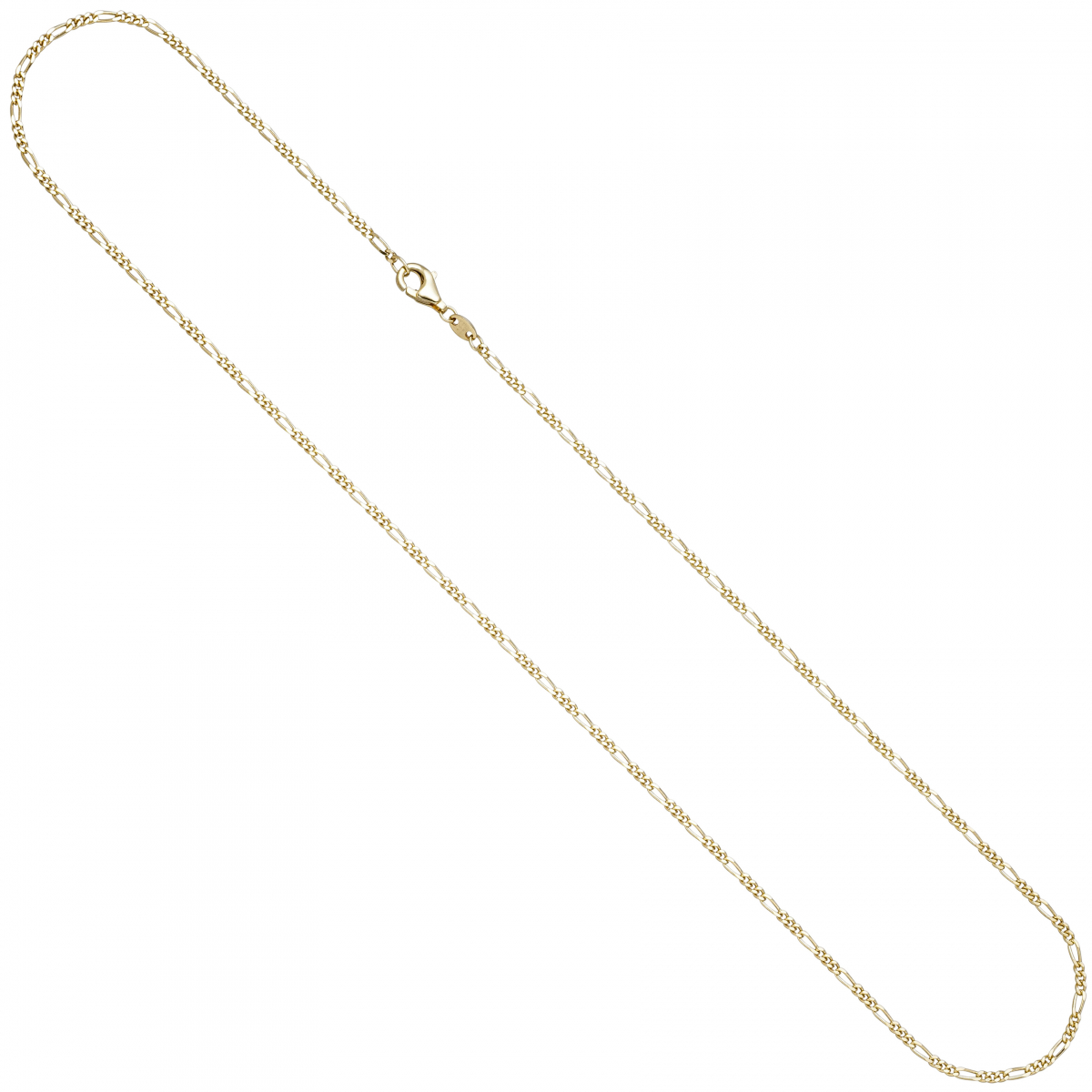 Figarokette 333 Gold Gelbgold diamantiert 1,7 mm 50 cm Kette Halskette Goldkette