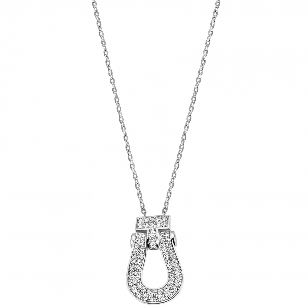 Collier 925 Sterling Silber 64 Zirkonia 45 cm Silberkette Karabiner