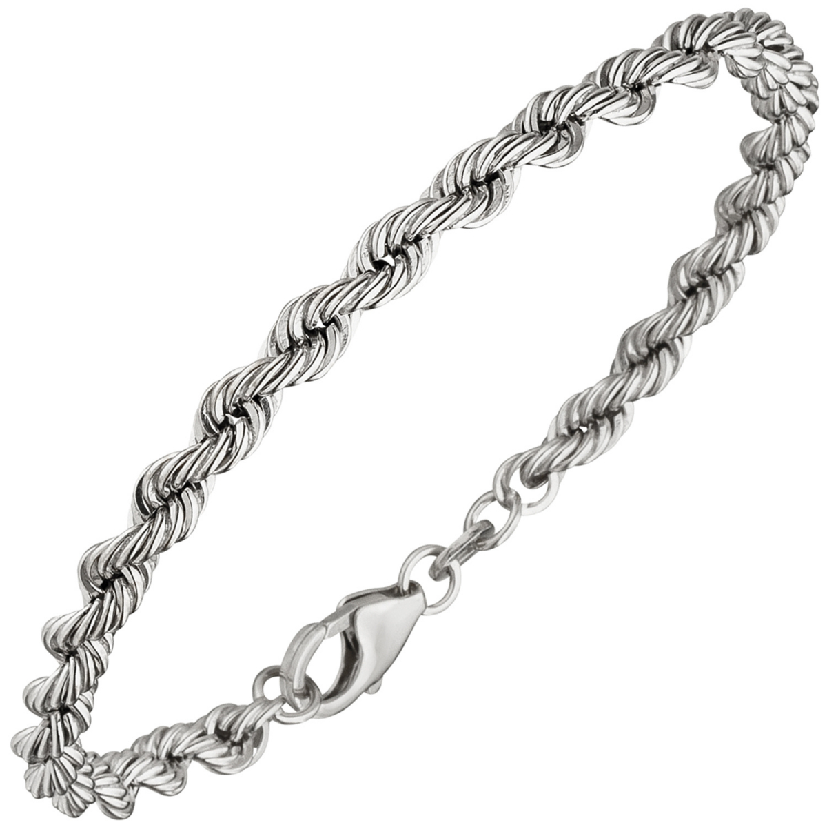 Kordelarmband 925 Sterling Silber massiv 19 cm Armband Silberarmband