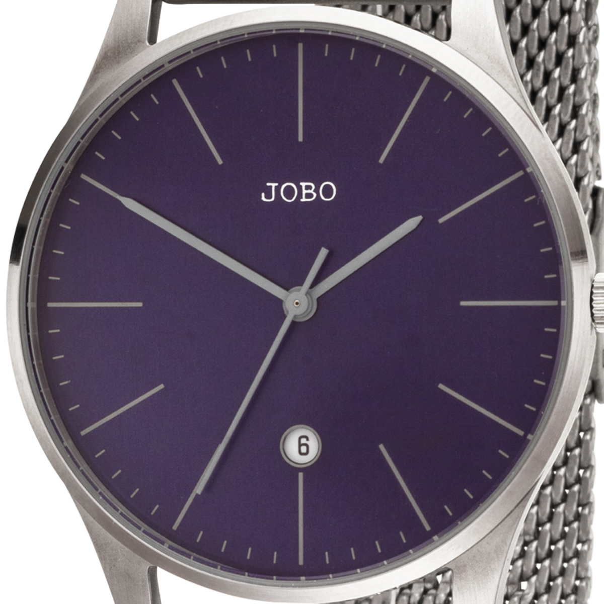 JOBO Herren Armbanduhr Quarz Analog Edelstahl Datum Herrenuhr