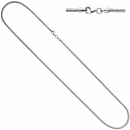 Schlangenkette 925 Silber 1,6 mm 50 cm Halskette Kette Silberkette Karabiner