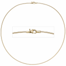 Halsreif 585 Gelbgold 1,1 mm 50 cm Gold Kette Halskette Goldhalsreif Karabiner