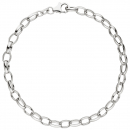 Armband 925 Sterling Silber rhodiniert 21 cm Silberarmband Karabiner