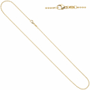 Kugelkette 585 Gelbgold 1,5 mm 42 cm Gold Kette Halskette Goldkette Karabiner