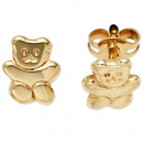 Kinder Ohrstecker Teddy-Bär 333 Gold Gelbgold Ohrringe Kinderohrringe