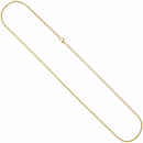 Schlangenkette 333 Gelbgold 1,6 mm 45 cm Karabiner Gold Kette Goldkette